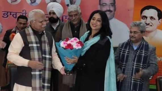 Mahie Gill And Punjabi Actor Hobby Dhaliwal Join BJP Ahead Of Punjab Assembly Polls 