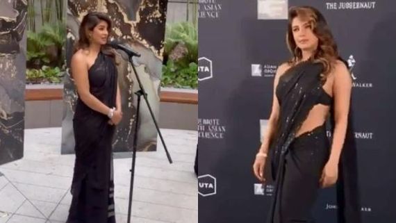 Priyanka Chopra Hosts Pre-Oscars 2022 Event In Black Saree, Says She's Emotional & Proud To Stand Among Peers