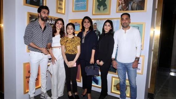 Sharmaji Namkeen: Ranbir Kapoor, Neetu Kapoor, Alia Bhatt Attend Special Screening Of Rishi Kapoor's Film