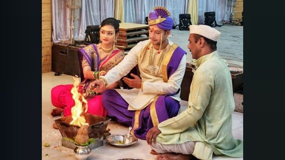 Sukh Mhanje Nakki Kay Asta Actor Sanjay Patil Ties The Knot With Fiancée Aboli Gokhale; See Wedding Pics