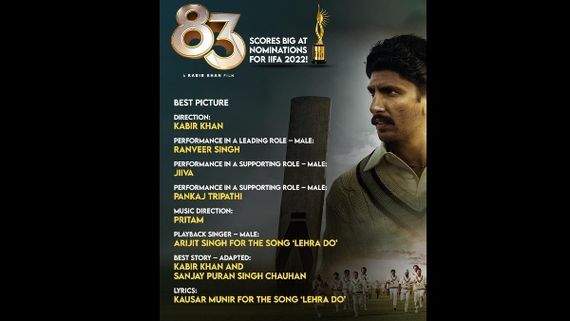 '83' Still Spreading The Sound Of Victory By Scoring A Big Nominations At IIFA 2022