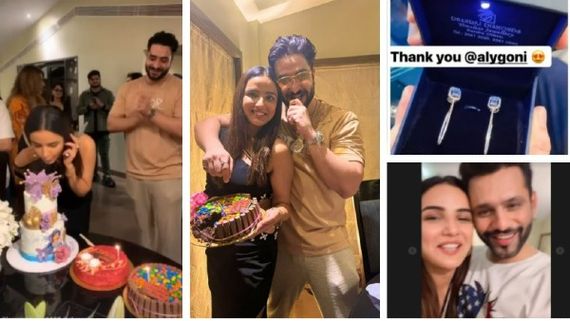 Jasmin Bhasin Rings In Her Birthday With BF Aly Goni & Friends Rahul Vaidya-Disha Parmar & Others (VIDEOS)