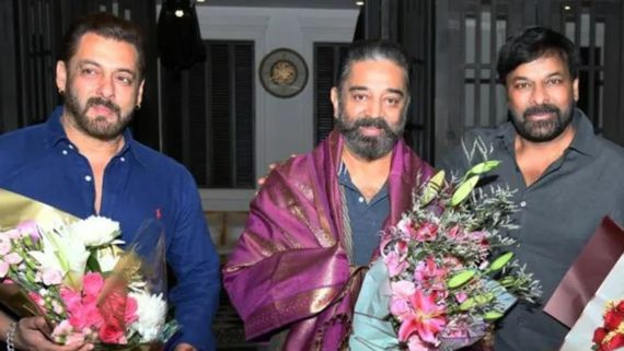 Kamal Haasan Celebrates The Success Of Vikram With Chiranjeevi & Salman Khan, See Pics