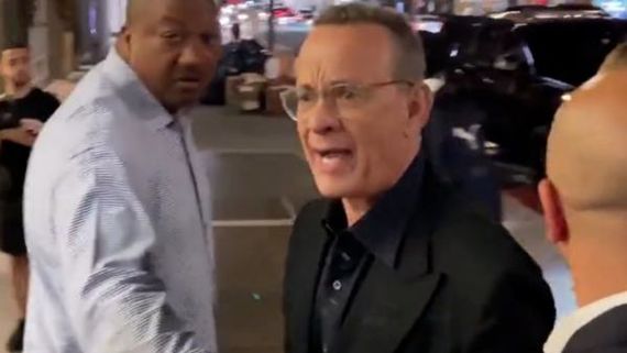 Tom Hanks Yells 'Back The F*** Off' To Fans After They Push Wife Rita Wilson