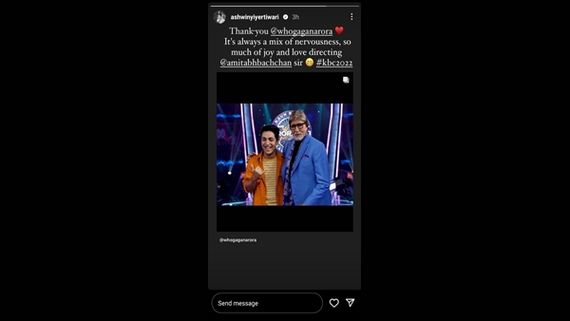 KBC 14: Ashwiny Iyer Tiwari Shares Her Experience Directing Amitabh Bachchan; Thanks Gagan Arora