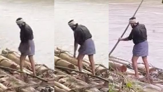 Mohanlal Shoots For Priyadarshan's Olavum Theeravum Amidst Heavy Rains; Internet Is In Love!