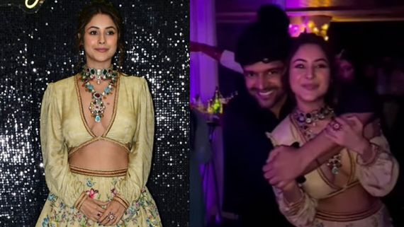 Diwali 2022: Shehnaaz Gill Stuns In Golden Lehenga As She Grooves With Guru Randhawa At A Party
