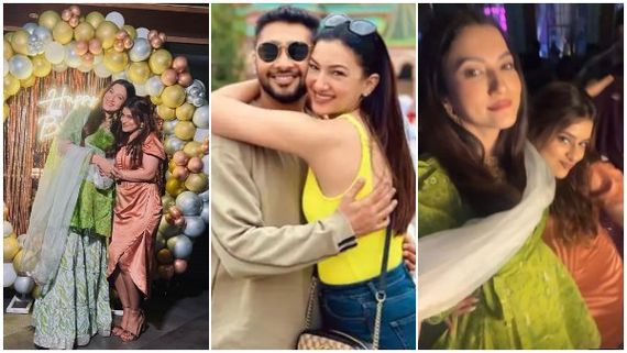 Ex-Bigg Boss Winner & Mom-To-be Gauahar Khan Flaunts Baby Bump At Sister-In-Law’s Birthday Bash - PICS