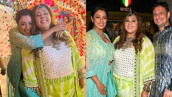 Anupamaa Aka Rupali Ganguly Is Happiest Baraati At Co-star Rushad Tana & Ketaki Walawalkar's Sangeet - PICS