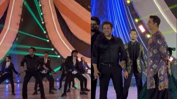 Video Of Salman Khan, Akshay Kumar's Energetic Dance on Stage; Internet Says ‘Award Show Jesi Wedding Hai...'