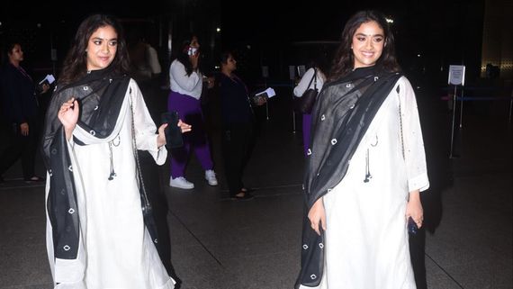 Dasara Actress Keerthy Suresh Does The UNUSUAL! Sports A Unique Airport Look, Check Out Pictures