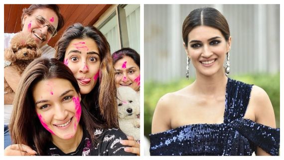 ‘Humare Yaha Jab Tak...': Netizens' Comment On Kriti Sanon Holi Pictures Are Hilarious And Oh So Relatable!