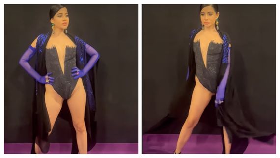 Lakme Fashion Week 2023: Urfi Javed Dons Risque Black Bodysuit; Trolls Call Her, “Batwomen Ka Desi Avatar”