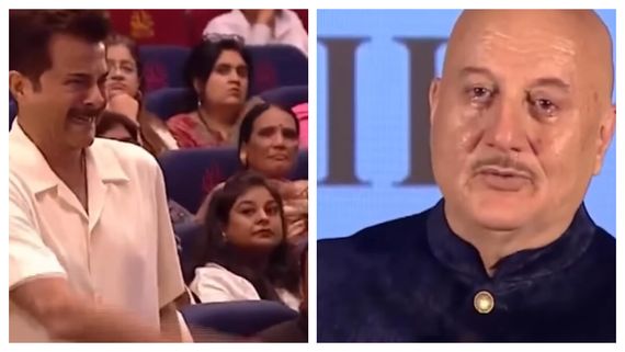 HEARTBREAKING! VIRAL Video Of Anil Kapoor-Anupam Kher Crying Inconsolably At Satish Kaushik’s Memorial Event 