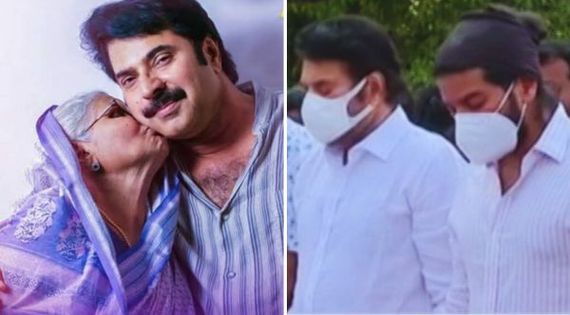 Mammootty Attends The Eid-ul-Fitr Prayer After Losing His Mother Fatima Ismail; Dulquer Accompanies Him