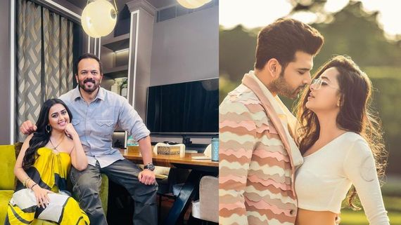 Karan Kundrra Reacts As GF Tejasswi Prakash Shares Pics With Rohit Shetty From 'First Team Stunt'