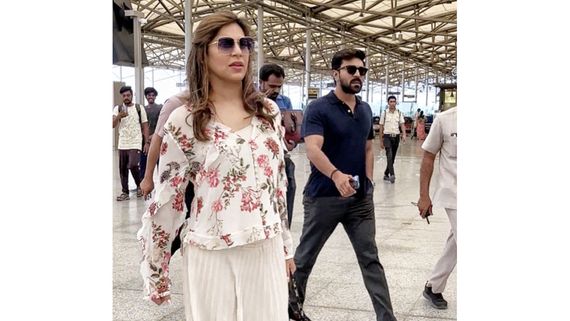 RRR Star Ram Charan & Wifey Upasana Kamineni Leave For Another Baby Moon! HERE Is Where The Couple Flew Off To