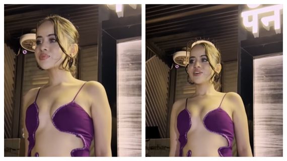 ‘Ye Ni Badal Sakti’: Netizens React As Urfi Javed Makes An Appearance In A Cut-Out Naval Flaunting Dress