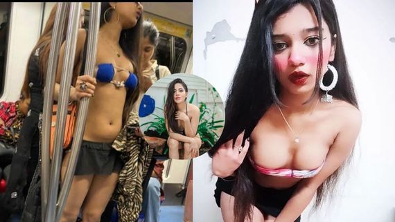 Rhythm Chanana Photos: 'Delhi Metro Girl' Wears Bra, Mini Skirt In Metro, Netizens Say 'Urfi Javed Lite'