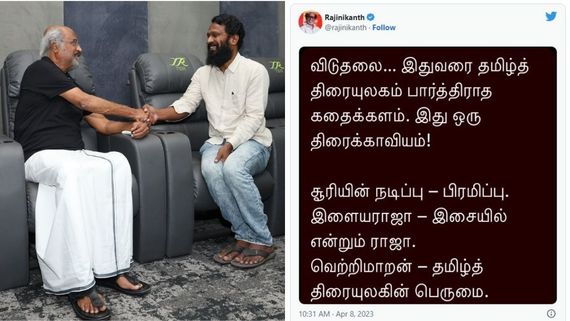 Rajinikanth Appreciates Vetrimaaran After Watching Viduthalai; Says ‘Tamil Film Industry Has Never Seen..’