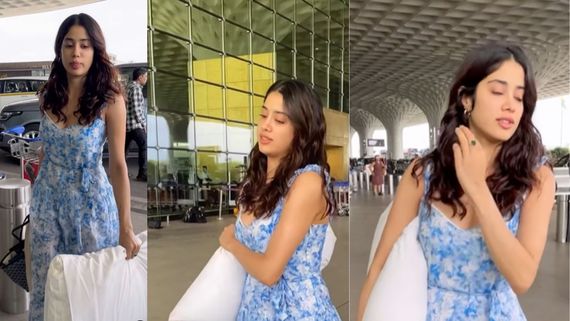 Netizens MOCK Janhvi Kapoor For Carrying Big Pillow At Airport, Say: Takiya Chura Ke Bhag Rahi Hai; See VIDEO
