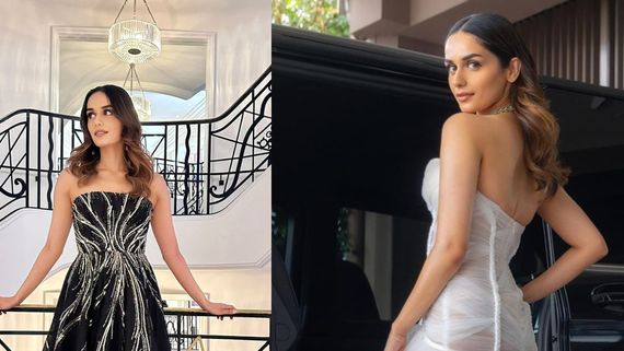 Cannes 2023: After White Gown, Manushi Chhillar Goes BOLD In Black On Day 2 At Cannes Red Carpet- Full Look