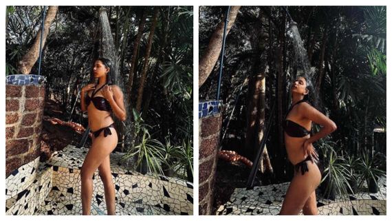 Gandii Baat Actress Pooja Dey Beats The Summer Heat As She Takes A Bath In Bikini; Check Out The Sexy PICS
