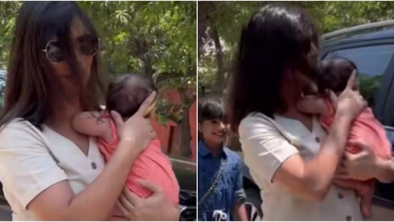 VIDEO: Sevandhi Serial Star Divya Gets Back To Sets With Newborn Baby Two Months After Giving Birth