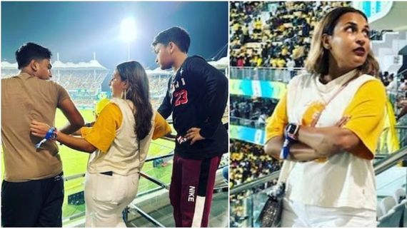CSK Vs GT: Aishwarya Rajinikanth Watches IPL Match With Sons; PIC From Chennai Stadium Goes Viral