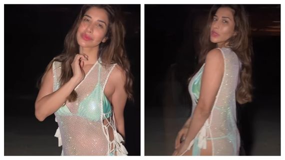 Sophie Choudry Sets The Temperatures Soaring In Sparkling METALLIC Bikini; Fans Call Her ‘Sexy Goddess’ 