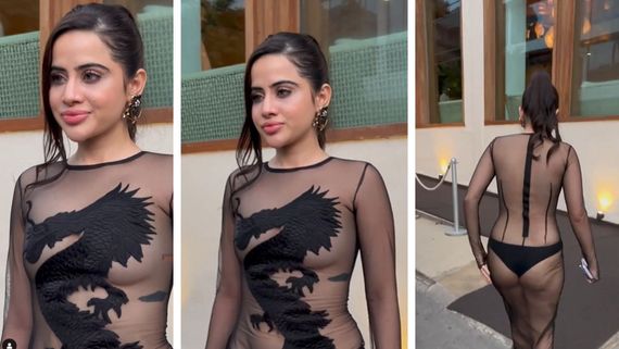 Uorfi Javed Goes BOLD In Undies & Flaunts B**t In Black Sheer Dress; Netizens Say, ‘Besharmi Ki Hadh Par..'