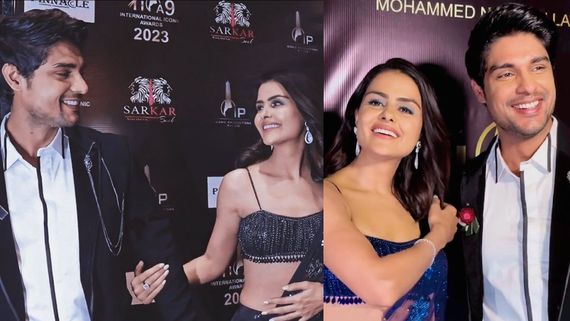 Ankit Gupta Manages Priyanka Choudhary’s Saree At Award Ceremony; Dishes Out Perfect Boyfriend Goals | WATCH