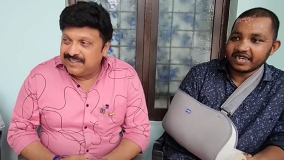 Actor And MLA K.B. Ganesh Kumar Offers A Helping Hand And Heart To Injured Artist Mahesh Kunjumon