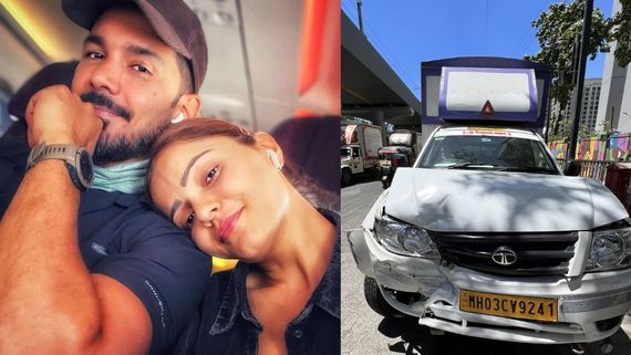 Taking Rubina Dilaik For Medical: Abhinav Shukla Shares Update After Accident, Pics Of Damaged Car
