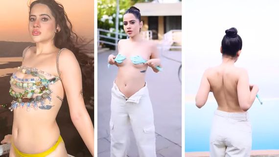 Uorfi Javed Ditches Bra, Covers Her B**bs With Rose Petals In A New BOLD Post! Seen The VIRAL Pic Yet? 