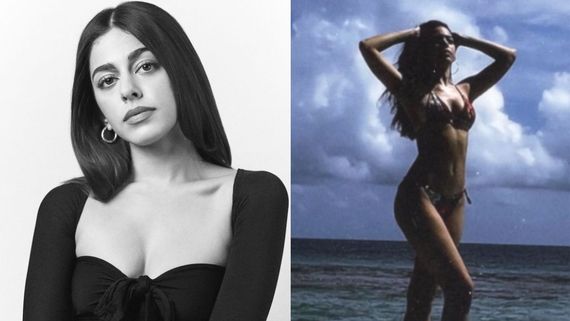 Alaya F Flaunts Her Perfect Beach Body In BOLD Printed String Bikini Set; Check Out Her SMOKING HOT Pics