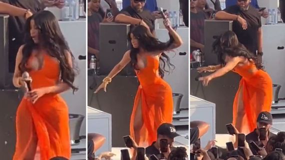 Finally A Celebrity Fighting Back: Cardi B Lauded For Hitting Fan With Mic Who Tossed Drink At Her Onstage