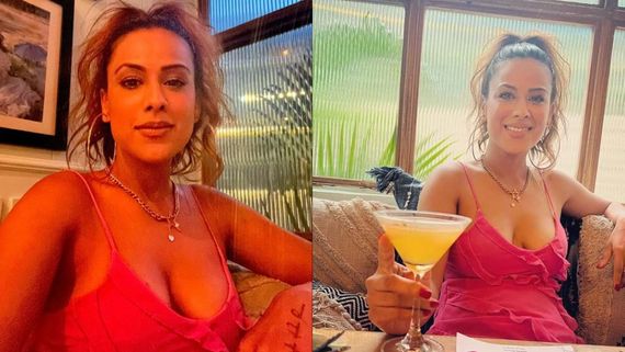 Hotness Personified! Nia Sharma Sets Hearts Aflutter In Pink Plunging Neckline Outfit; Racy Video Goes VIRAL