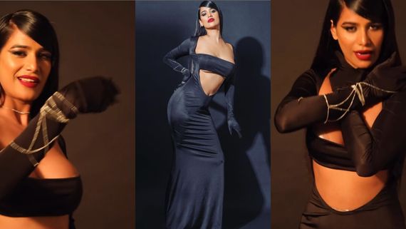 Poonam Pandey Suffers Nip-Slip, Flaunts Under-B**bs In Risque PLUNGING Neckline Dress; See Viral Dance Video 