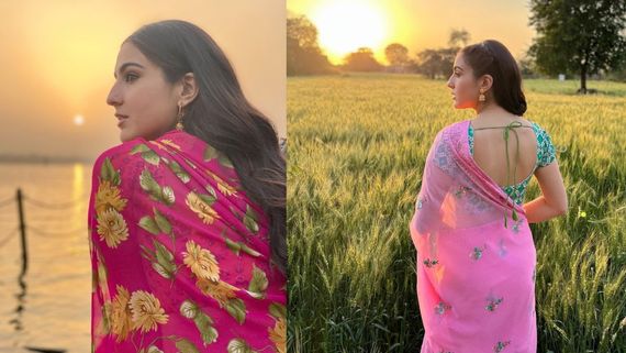 Sara Ali Khan's Best Floral Saree Looks To Steal From Zara Hatke Zara Bachke 