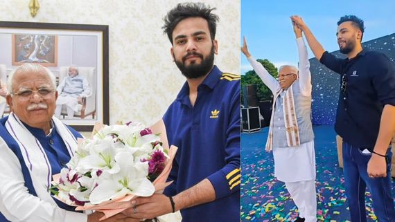 VIRAL VIDEO: Haryana CM Greets Bigg Boss OTT 2 Winner Elvish Yadav As He Meets Lakhs Of Fans In Gurgaon