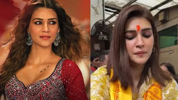 Kriti Sanon Seeks Blessings With Family At Siddhivinayak Temple Post Winning National Award 