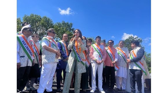 Tamannaah Bhatia Leads The Celebration As Grand Marshal Of 19th India Day Parade In New Jersey
