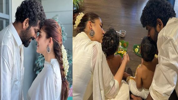 Nayanthara & Vignesh Shivan Celebrate First Onam With Twin Boys Uyir & Ulag; Cute Pictures Scream Family Goals