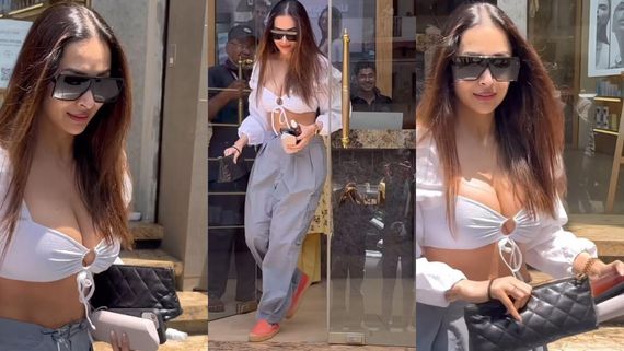 Malaika Arora Ups The Hotness Quotient In Deep Plunging Neckline Crop Top; Gets Trolled. See VIRAL Video