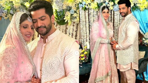 Kasam Tere Pyaar Ki Actor Amit Tandon Renews Wedding Vows With Wife Ruby; Couple Twin In Pastel Outfits