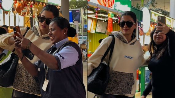 Rashmika Mandanna Spotted Wearing Vijay Deverakonda's Yet To Release New RWDY Collection