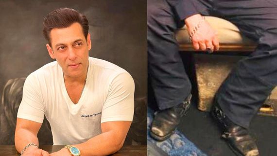 Salman Khan's Pic With Torn Shoes Goes Viral During An Event; Fan Jokes: Bhai Ne Mannat Mang Rkhi Hai Ki Shadi