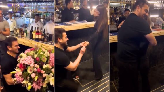 WATCH | Arbaaz Khan Gets Down On One Knee To Propose Sshura Khan For Marriage, Check Out Son Arhaan's REACTION
