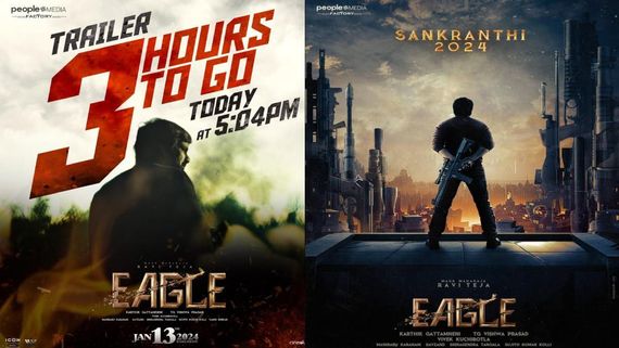 Eagle Trailer Review: Mass Raja Ravi Teja's Action Thriller's Glimpse Enthralls Fans; His Look Captivates
